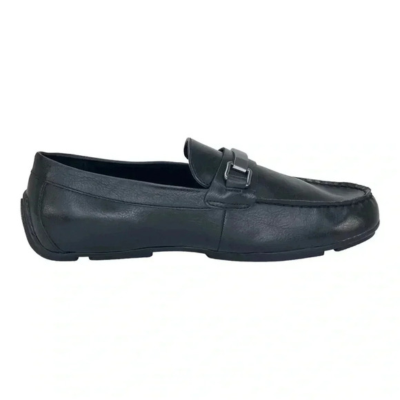Alfani Egan Black Faux Leather Mens Bit Loafers Size 8M - Picture 3 of 10